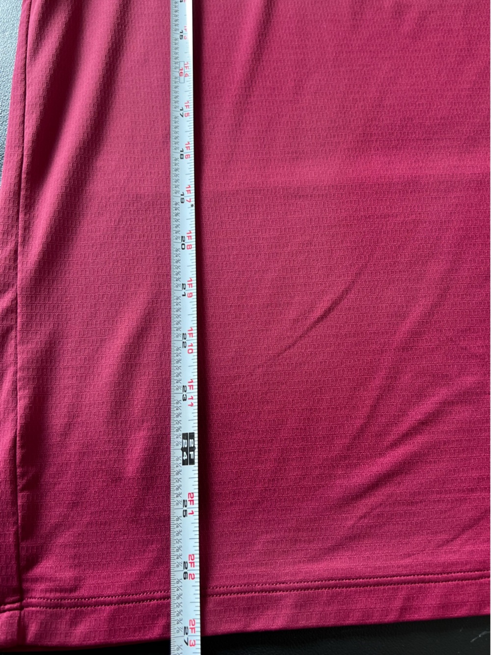 Peloton Maroon Short Sleeve Dry Fit Tee with Orange Logo-Size Medium - Picture 7 of 7